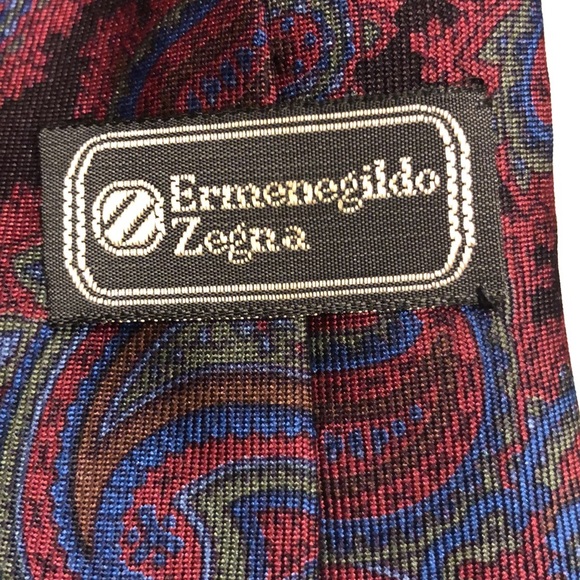 Ermenegildo Zegna Tie/ Paisley - Picture 4 of 8